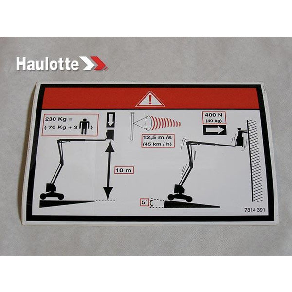 Haulotte Part 3078143910 Image 1