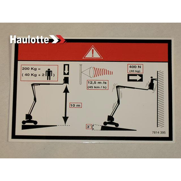 Haulotte Part 3078143950 Image 1