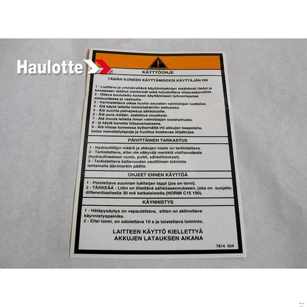 Haulotte Part 3078145540 Image 1