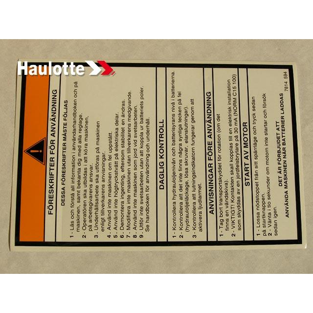 Haulotte Part 3078145940 Image 1