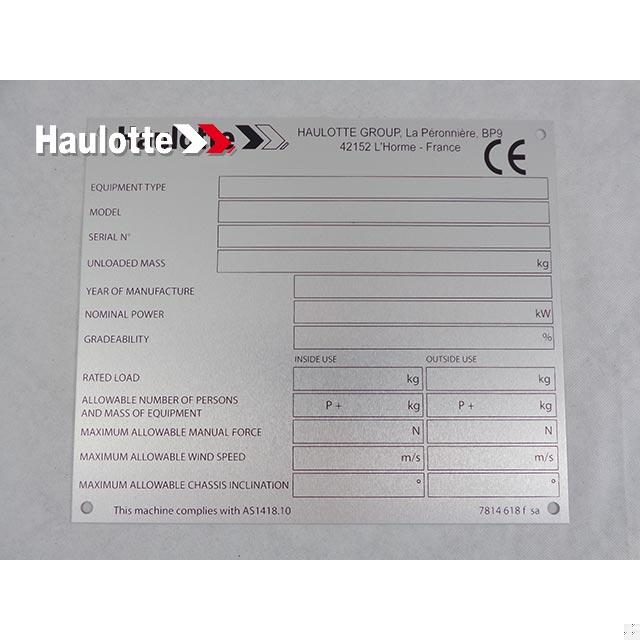 Haulotte Part 3078146180 Image 1
