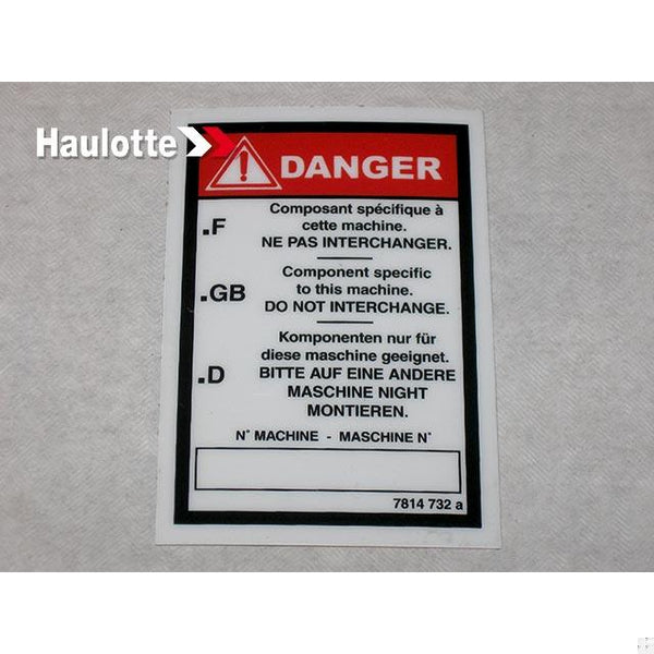 Haulotte Part 3078147320 Image 1