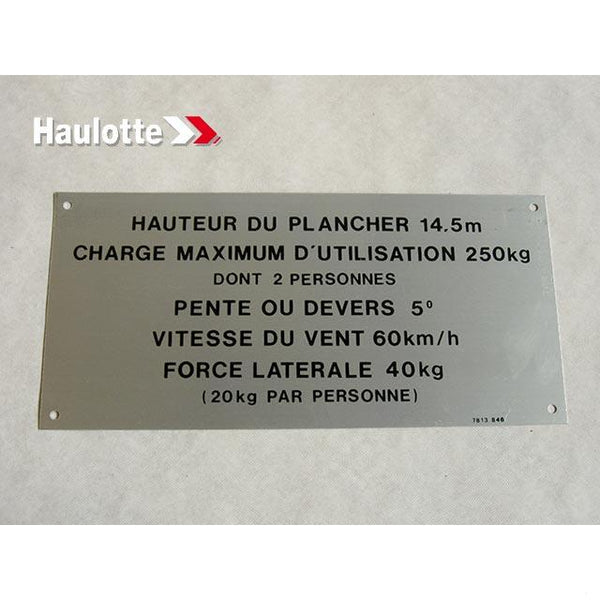 Haulotte Part 3078148460 Image 1