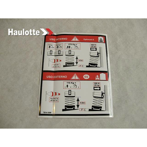 Haulotte Part 3078149080 Image 1