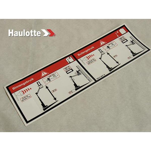 Haulotte Part 3078149470 Image 1