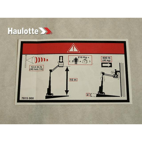 Haulotte Part 3078150000 Image 1