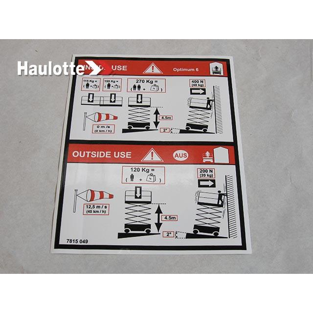 Haulotte Part 3078150490 Image 1