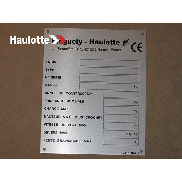 Haulotte Part 3078150760 Image 1