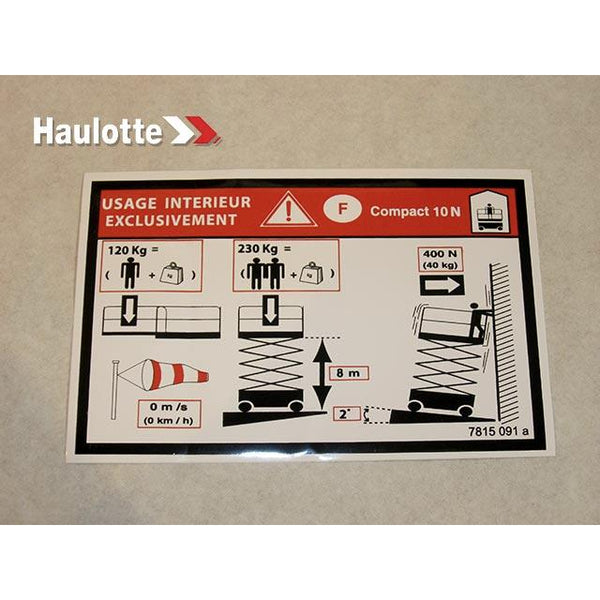 Haulotte Part 3078150910 Image 1
