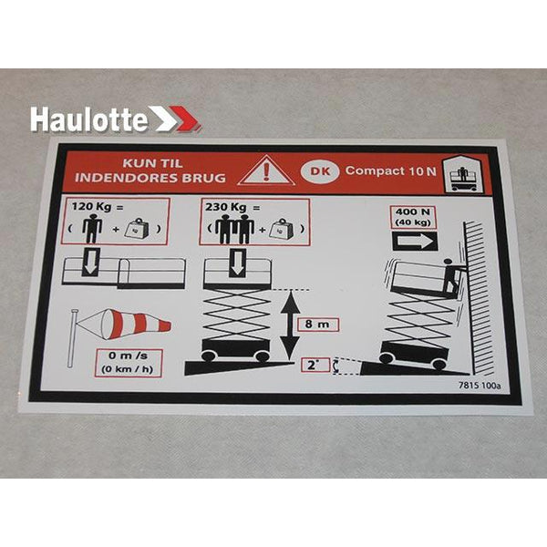 Haulotte Part 3078151000 Image 1