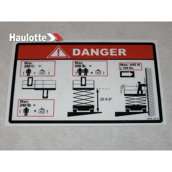 Haulotte Part 3078151010 Image 1