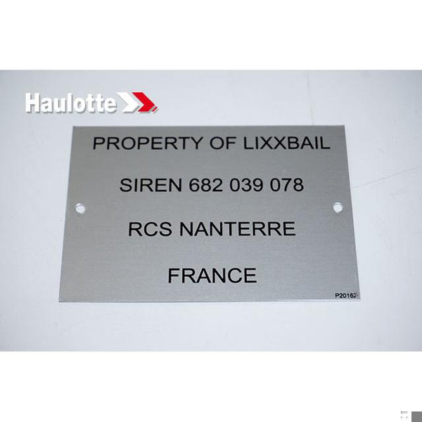 Haulotte Part 307P201620 Image 1