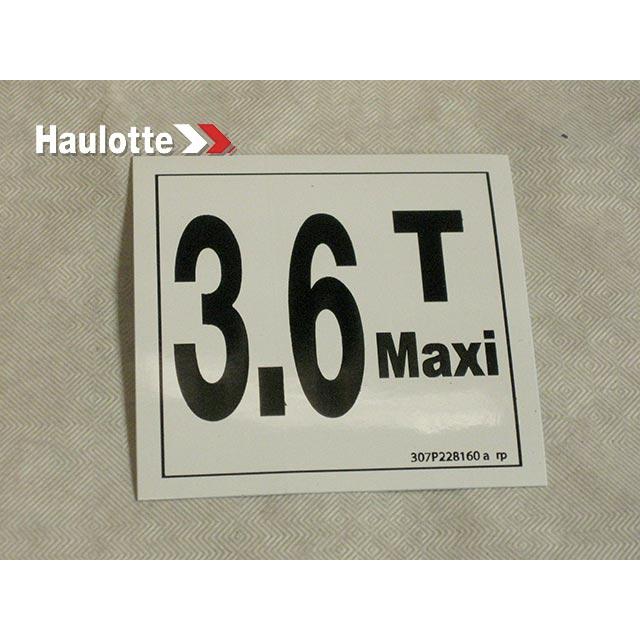 Haulotte Part 307P228160 Image 1