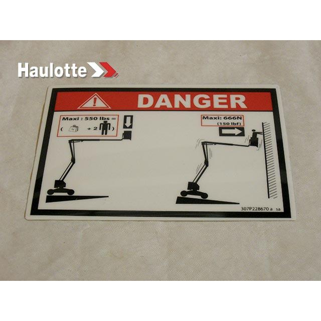 Haulotte Part 307P228670 Image 1