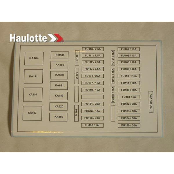 Haulotte Part 307P228740 Image 1