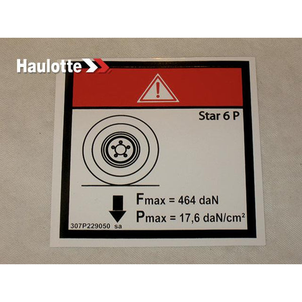 Haulotte Part 307P229050 Image 1