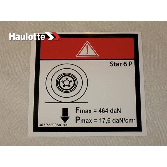 Haulotte Part 307P229050 Image 1