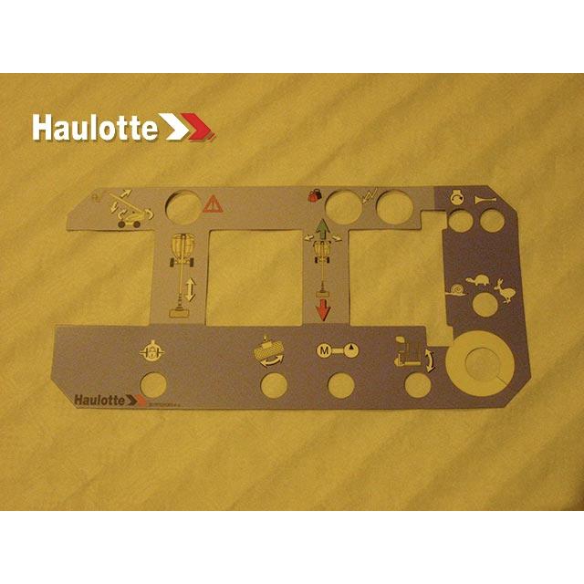 Haulotte Part # 307P229060 - CONTROL BOX LABEL
