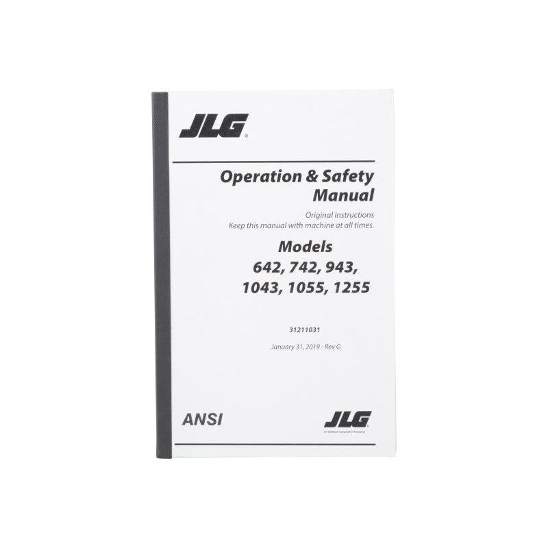 JLG Part # 31211031 - 642, 943, 1055, 1255 OP&SAFE MNL