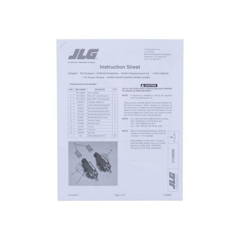 JLG Part 3128696 Image 1