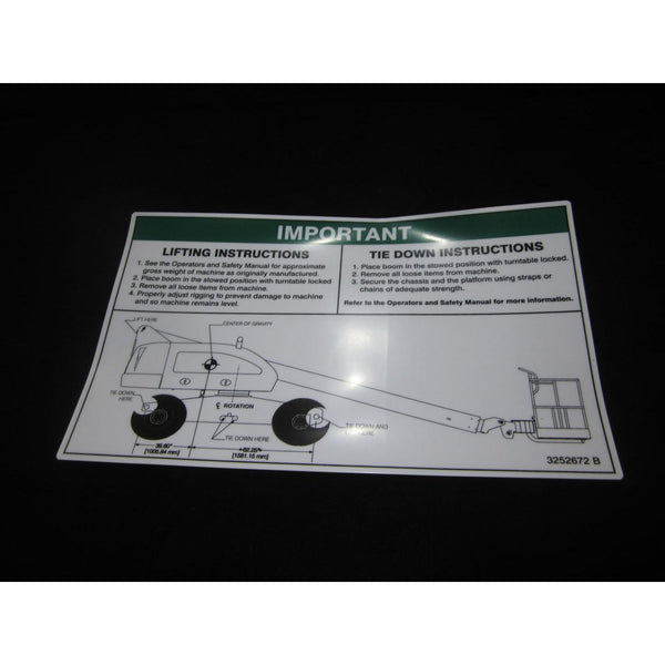 JLG Part 3252672 Image 1