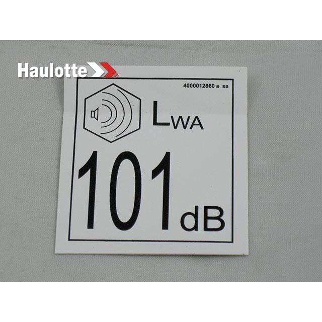 Haulotte Part # 4000012860 - Decal-Sound Level