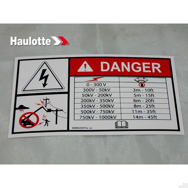 Haulotte Part 4000025070 Image 1