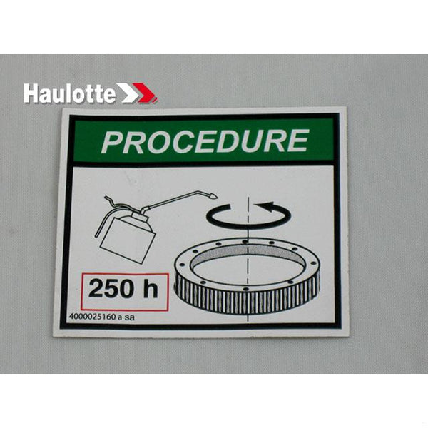 Haulotte Part 4000025160 Image 1