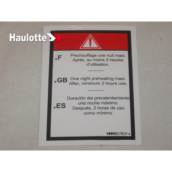 Haulotte Part 4000027820 Image 1
