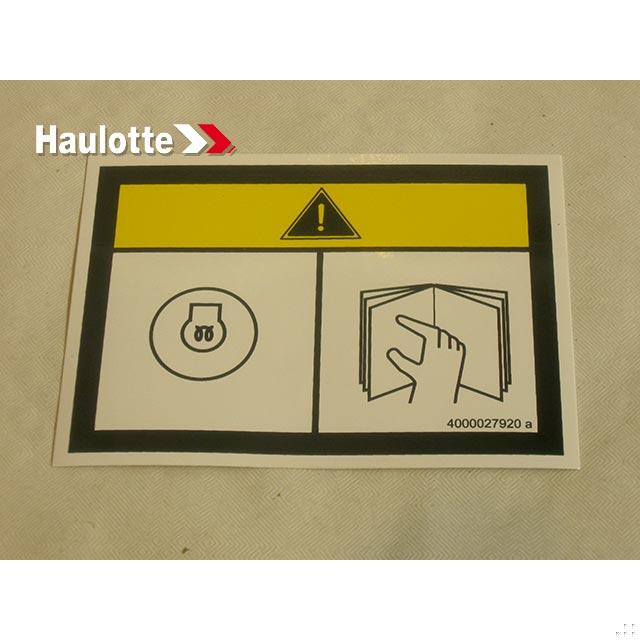 Haulotte Part 4000027920 Image 1