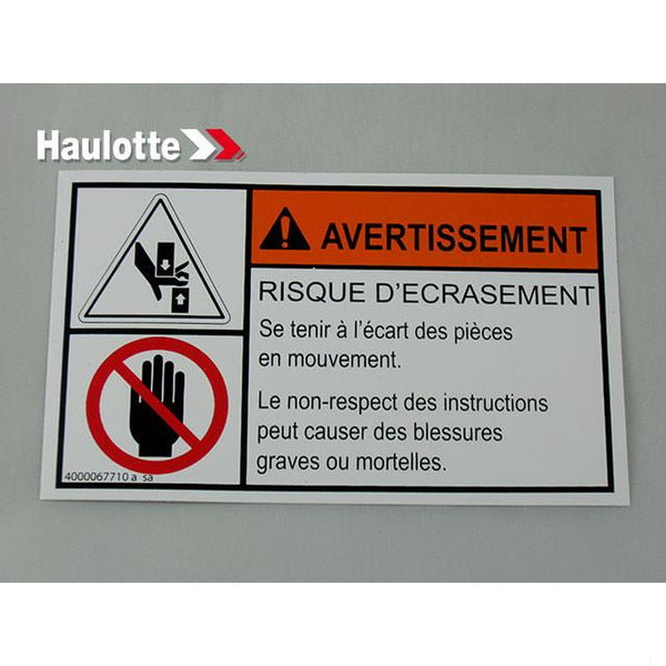 Haulotte Part 4000067710 Image 1