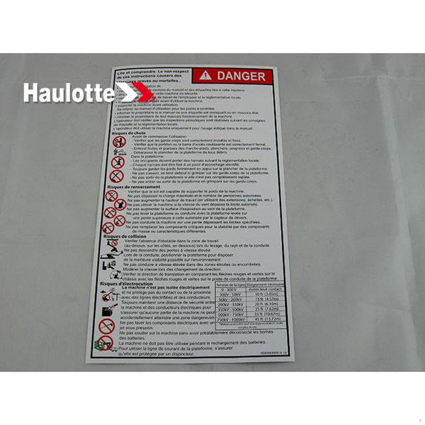 Haulotte Part 4000068880 Image 1