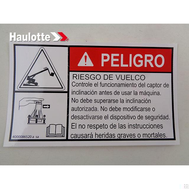 Haulotte Part 4000086520 Image 1