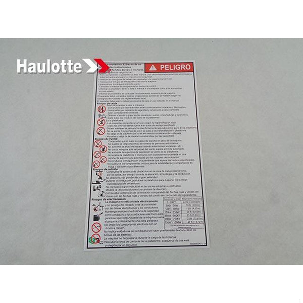 Haulotte Part 4000086640 Image 1