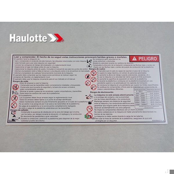 Haulotte Part 4000086650 Image 1