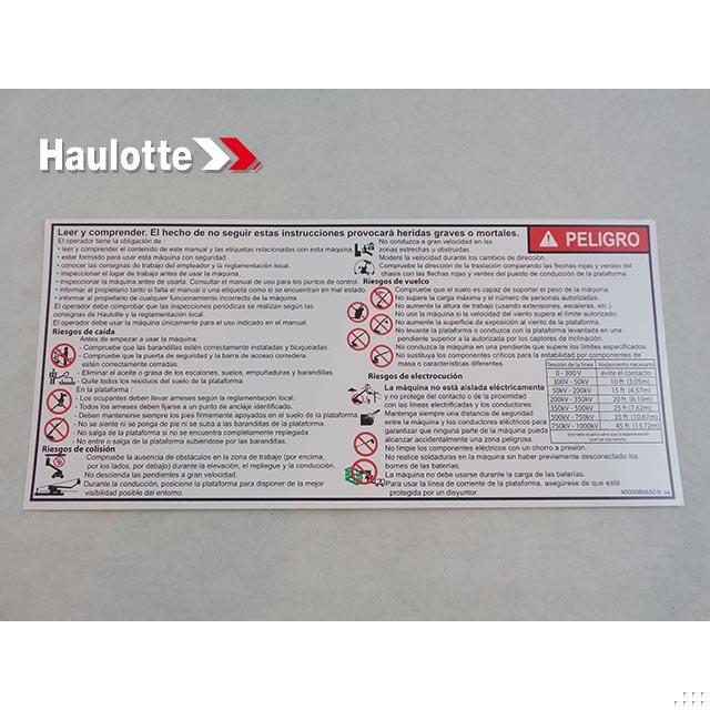 Haulotte Part 4000086650 Image 1