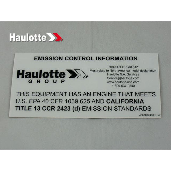 Haulotte Part 4000097490 Image 1