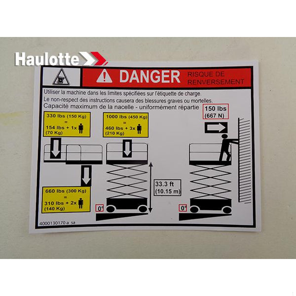 Haulotte Part 4000130170 Image 1