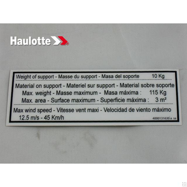 Haulotte Part 4000131630 Image 1