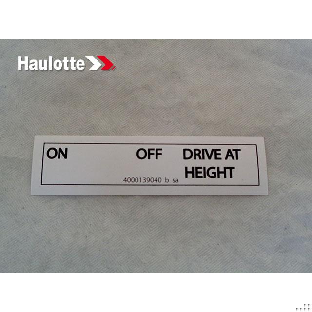 Haulotte Part 4000139040 Image 1