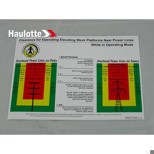 Haulotte Part 4000227500 Image 1
