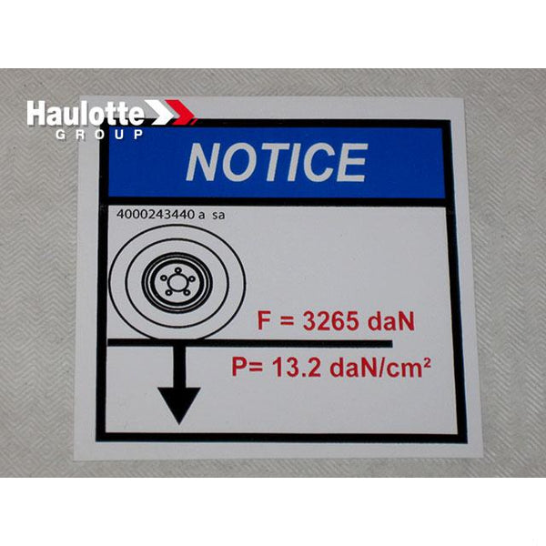 Haulotte Part 4000243440 Image 1