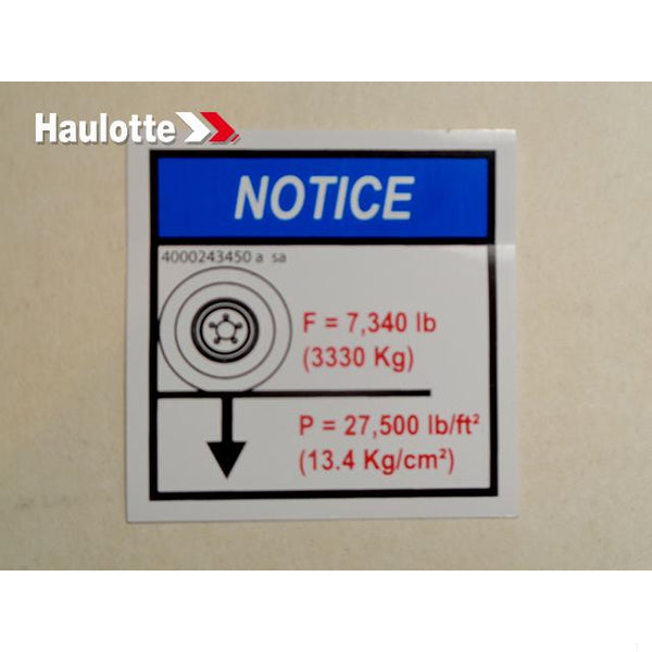 Haulotte Part 4000243450 Image 1