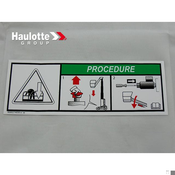 Haulotte Part 4000274030 Image 1