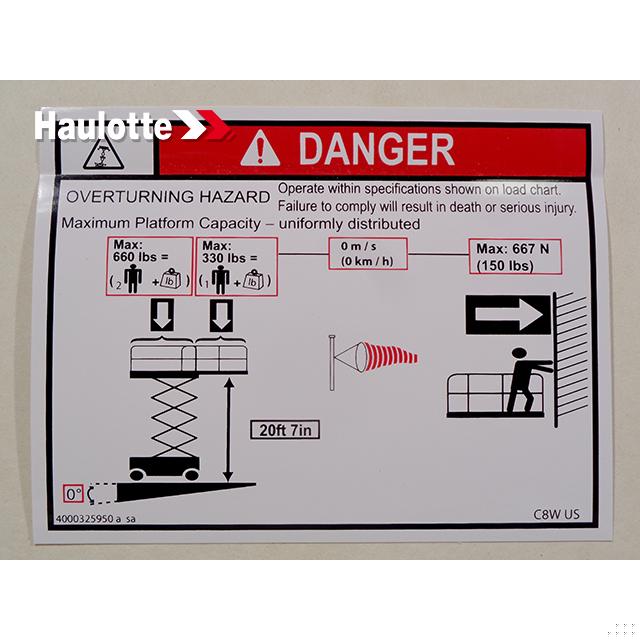 Haulotte Part 4000325950 Image 1