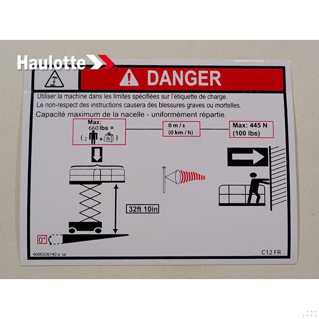Haulotte Part 4000326140 Image 1