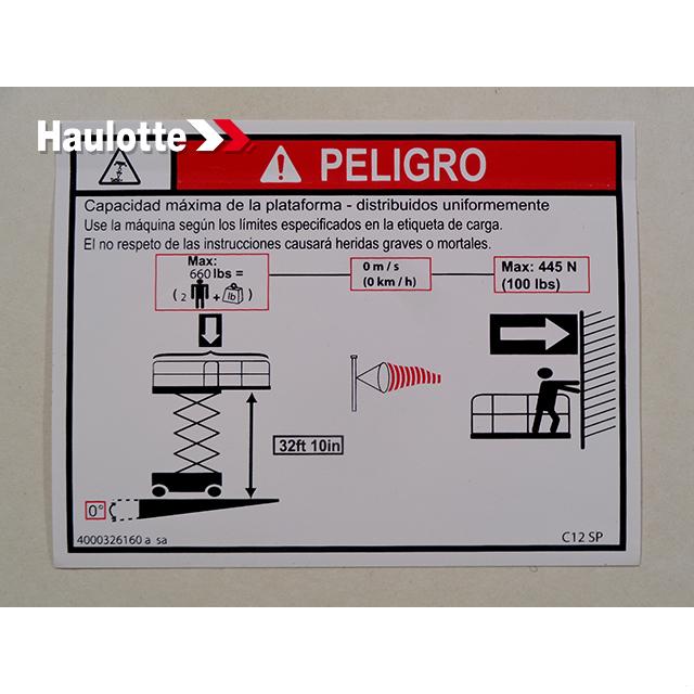 Haulotte Part 4000326160 Image 1