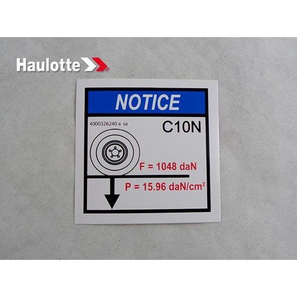Haulotte Part 4000326240 Image 1