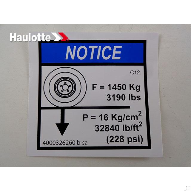 Haulotte Part 4000326260 Image 1