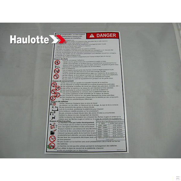 Haulotte Part 4000326310 Image 1
